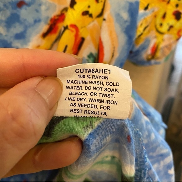 Vintage JAMS WORLD Women Floral Sunflower Button Short Sleeve Top Size Medium - Picture 8 of 9